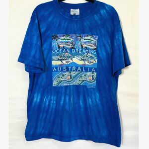 Vintage Gooses T-Shirts Women's "Ocean Dreaming Australia" Tie-Dye T-Shirt SZ XL